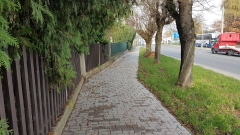 Oprava chodníku podél I/35 v ul. Husova v úseku od ul. Rašínova (ul. Husova čp. 246) až po ul. Husova čp. 294