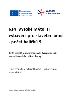 0614_Vysoké Mýto_IT vybavení pro stavební úřad - počet balíčků 9