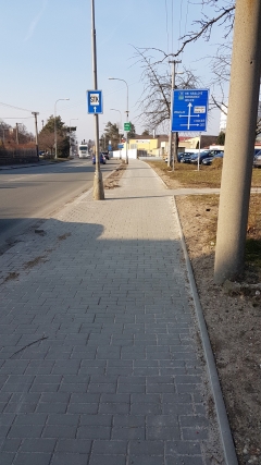 Oprava chodníku podél silnice I/35 v ul. Husova podél BUS nádraží až na křižovatku s ul. Pražská